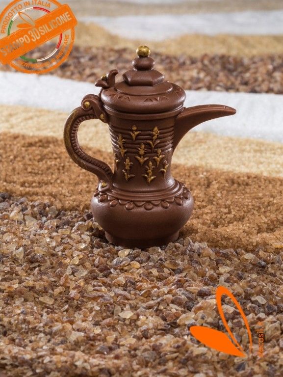 Arabic Coffee Pot with Flower decorations